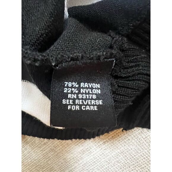 PREMISE STRIPED SWEATER Dolman Sleeves light flat knit size L - Picture 7 of 7